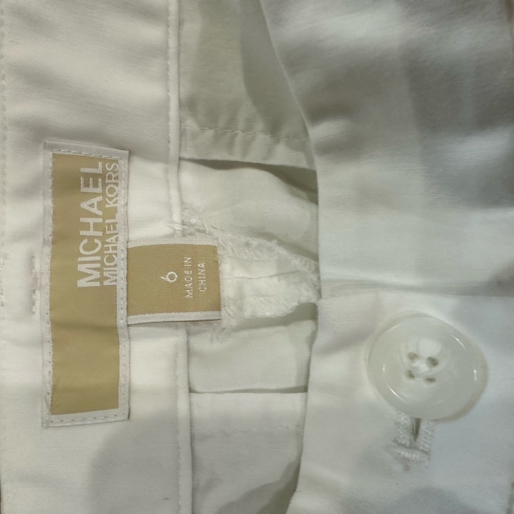 MICHAEL by Michael Kors white pants, size 6 - Picture 4 of 5